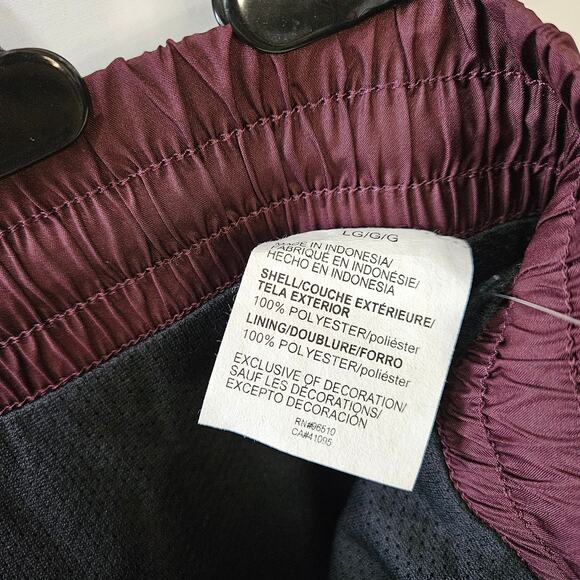 Under Armour Women's Project Rock Woven Joggers Burgundy Black Large - Picture 6 of 10